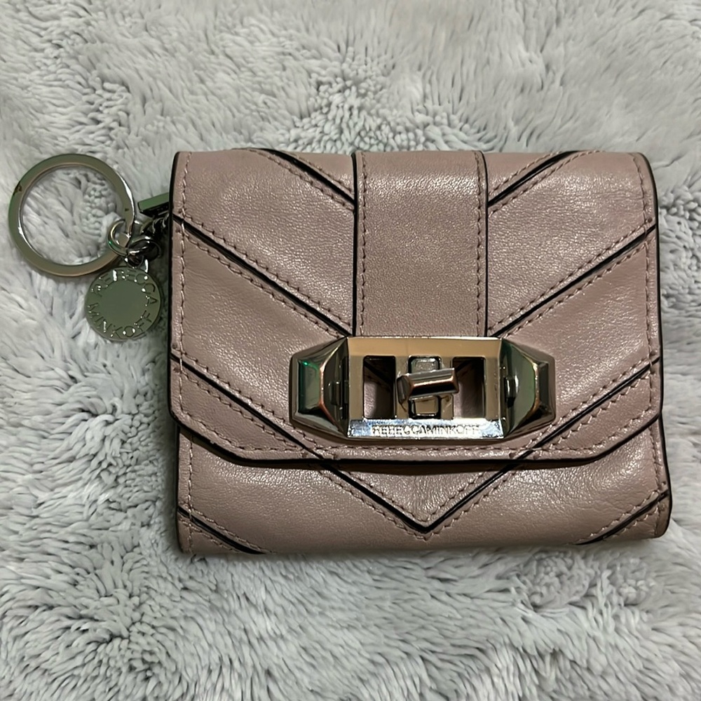 Rebecca Minkoff Pink Love Lock Wallet small/keychain